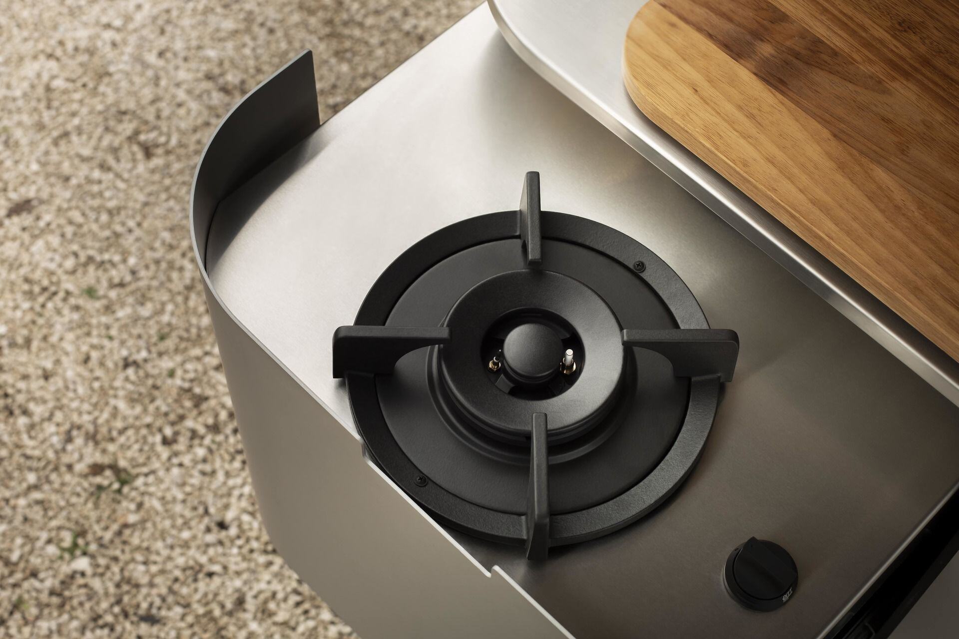 PITT cooking on gas inside Lume